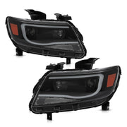 DURAFORCE For Chevy Colorado 2015-2022 LED Tube DRL Dual Projector Headlights Headlamps