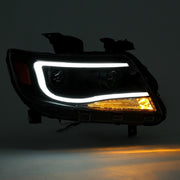 DURAFORCE For Chevy Colorado 2015-2022 LED Tube DRL Dual Projector Headlights Headlamps