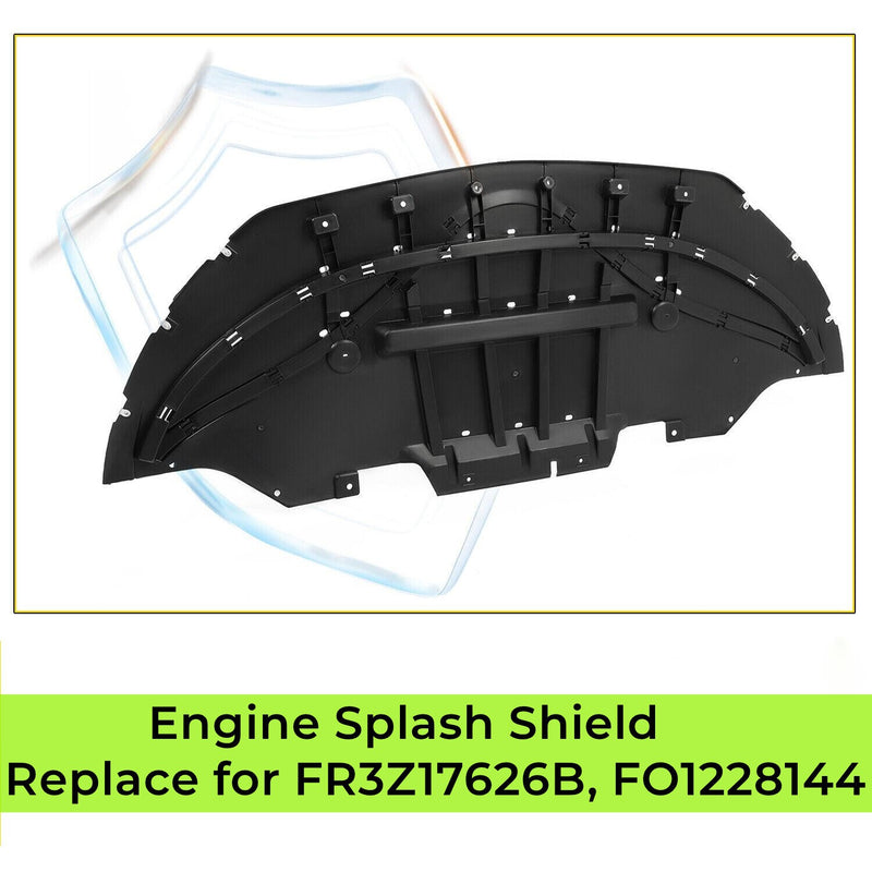 DURAFORCE Front Bumper Under Cover Guard Engine Splash Shield For 2015-2017 Ford Mustang