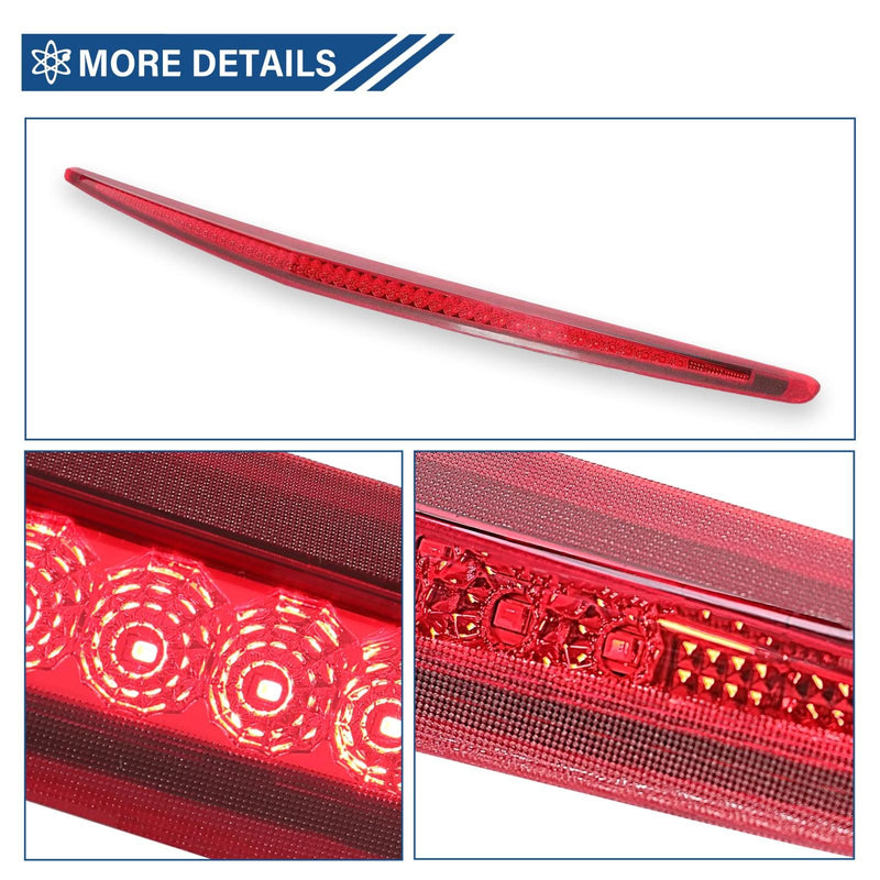 DURAFORCE [FULL LED] FOR CADILLAC DTS 06-11 3RD THIRD TAIL BRAKE LIGHT REAR STOP LAMP RED