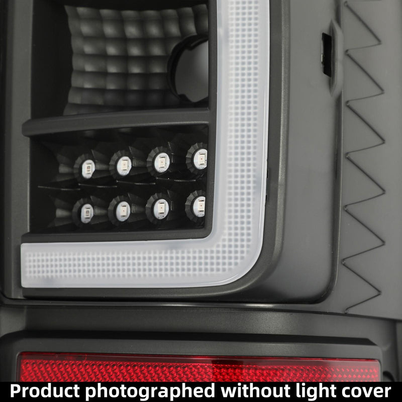 DURAFORCE For Ford Ranger 2001-2011 Black Housing Clear Lens Tail Lights LED C Light Bar