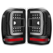 DURAFORCE For Ford Ranger 2001-2011 Black Housing Clear Lens Tail Lights LED C Light Bar