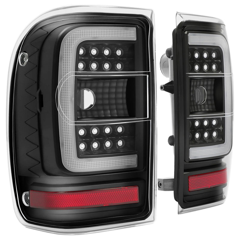 DURAFORCE For Ford Ranger 2001-2011 Black Housing Clear Lens Tail Lights LED C Light Bar