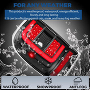 DURAFORCE For Ford Ranger 2001-2011 Black Housing Clear Lens Tail Lights LED C Light Bar