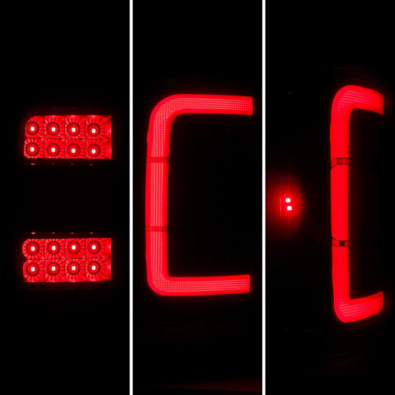 DURAFORCE For Ford Ranger 2001-2011 Black Housing Clear Lens Tail Lights LED C Light Bar