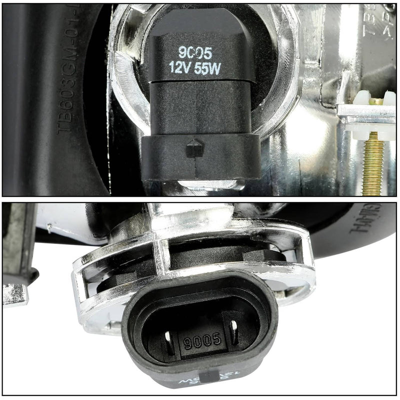 DURAFORCE Bumper Fog Lights Lamps Left+Right Fit For 2003-2006 Chevy Silverado Avalanche