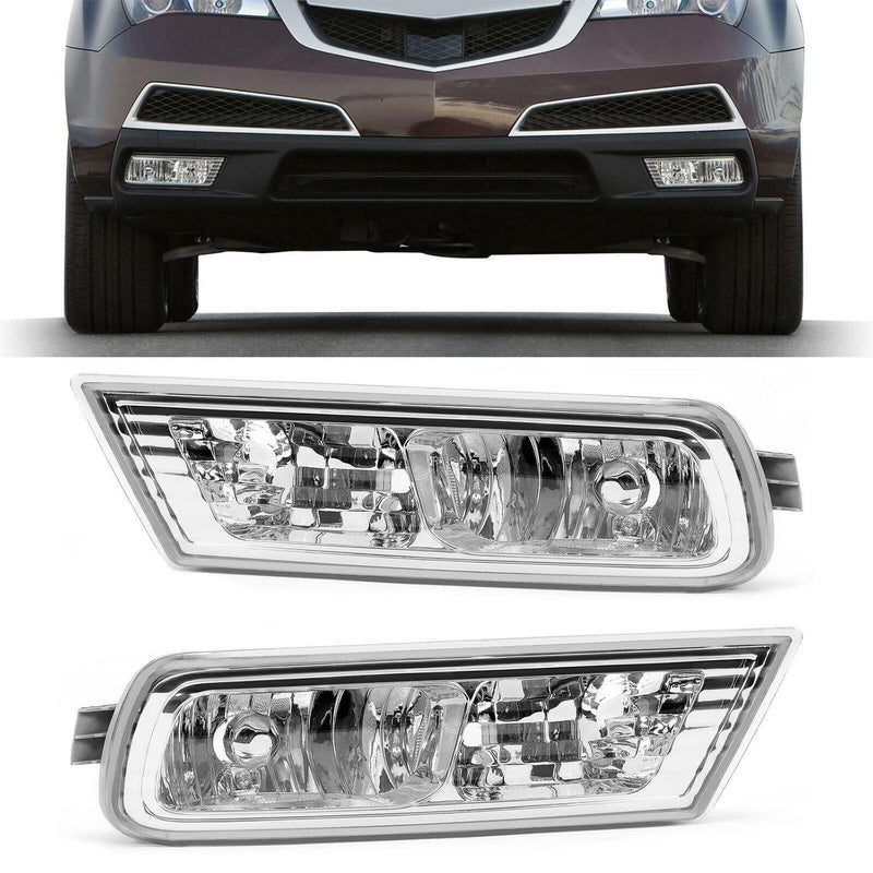 DURAFORCE For Acura MDX 2010-2013 Pair Front Bumper Fog Light Driving Lamp Left & Right