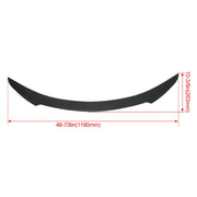 DURAFORCE For Tesla Model S 2012-2021 Carbon Fiber Style Rear Trunk Lid Spoiler Wing ABS