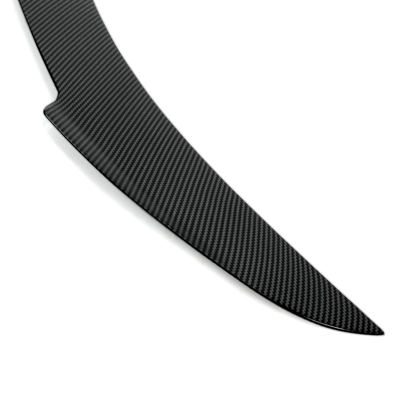 DURAFORCE For Tesla Model S 2012-2021 Carbon Fiber Style Rear Trunk Lid Spoiler Wing ABS