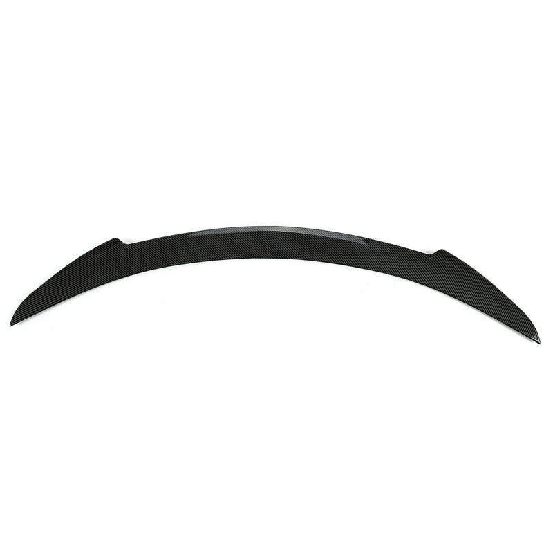 DURAFORCE For Tesla Model S 2012-2021 Carbon Fiber Style Rear Trunk Lid Spoiler Wing ABS