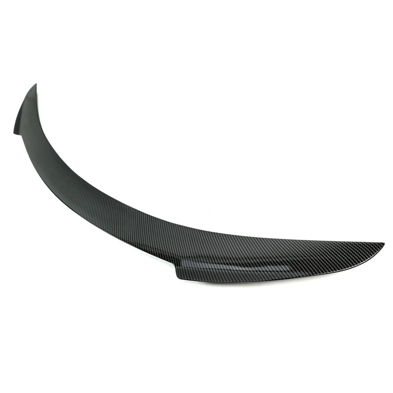 DURAFORCE For Tesla Model S 2012-2021 Carbon Fiber Style Rear Trunk Lid Spoiler Wing ABS