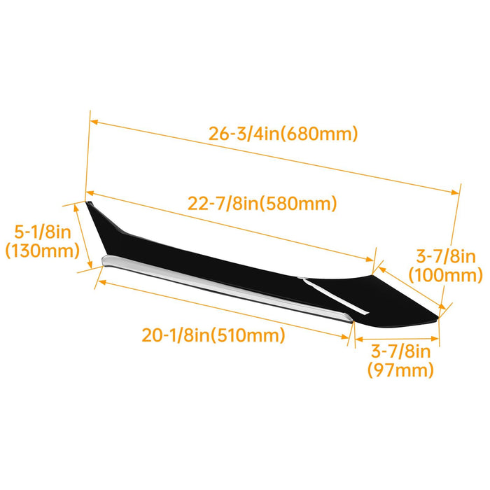 DURAFORCE Right RH Side Rear Pillar Molding Trim For NISSAN MAXIMA 2016-2021 2017 2018 19