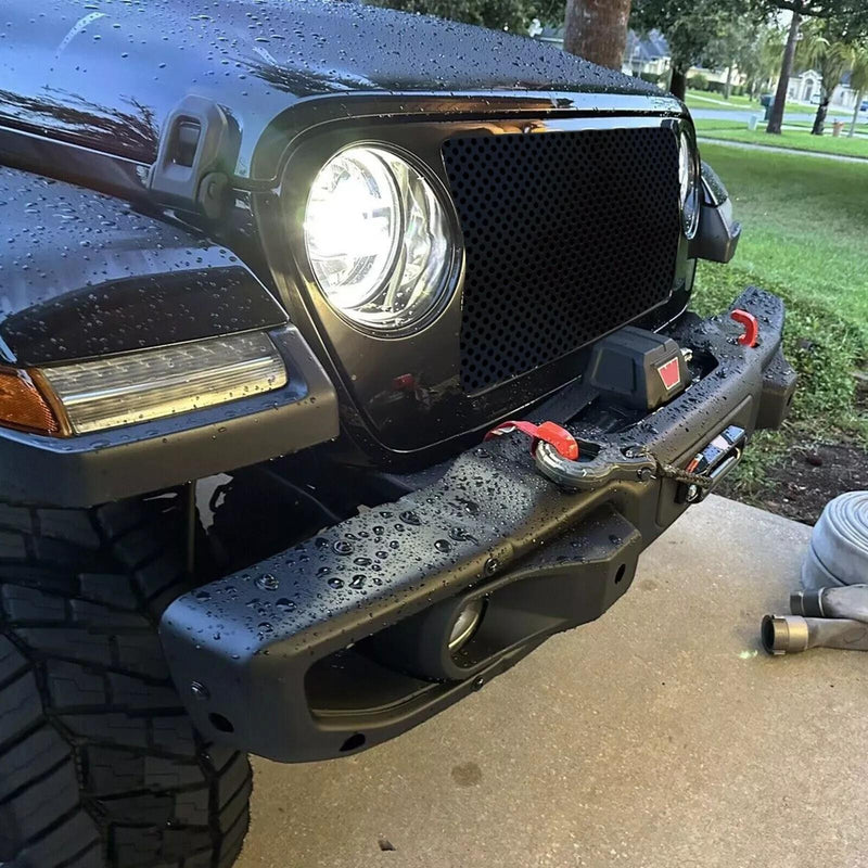 DURAFORCE 10th Anniversary Front Bumper For 18-24 Jeep Wrangler JL Gladiator W/Mount Plate