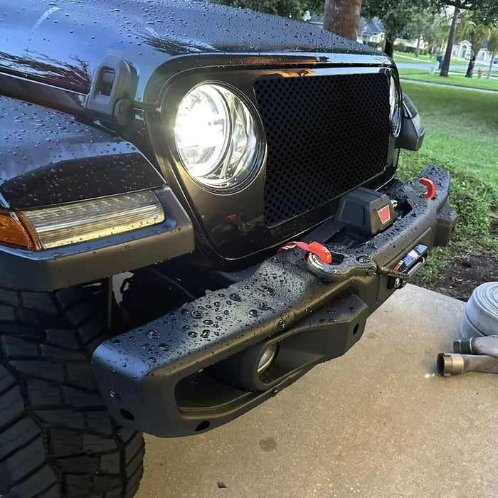 DURAFORCE 10th Anniversary Front Bumper For 18-24 Jeep Wrangler JL Gladiator W/Mount Plate