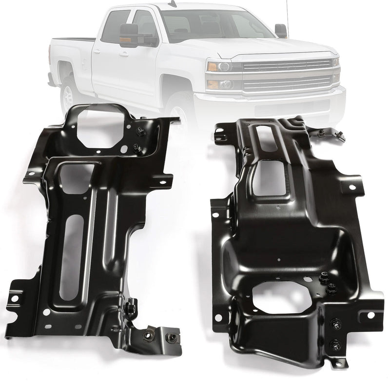 DURAFORCE Bumper Bracket Set For 2015-2019 Chevrolet Silverado 2500 HD 2 Pcs Front LH & RH
