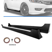 DURAFORCE For Honda Accord 2013-17 4 Dr JDM MOD Style Side Skirts Extension PP Pair w/Tape