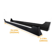 DURAFORCE For Honda Accord 2013-17 4 Dr JDM MOD Style Side Skirts Extension PP Pair w/Tape