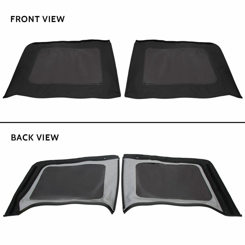 DURAFORCE For 2007-2009 JEEP WRANGLER JK SOFT TOP Black 4 DOOR w/Tinted Windows