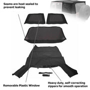 DURAFORCE For 2007-2009 JEEP WRANGLER JK SOFT TOP Black 4 DOOR w/Tinted Windows