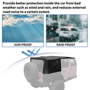 DURAFORCE For 2007-2009 JEEP WRANGLER JK SOFT TOP Black 4 DOOR w/Tinted Windows