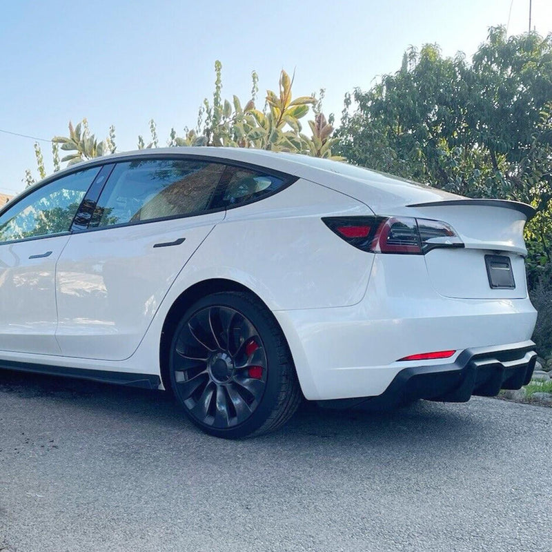 DURAFORCE NEW ABS BLACK REAR BUMPER DIFFUSER VALANCE FOR TESLA MODEL 3 2017-2023