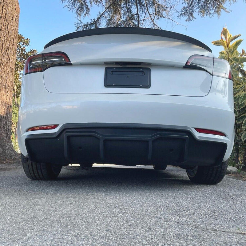 DURAFORCE NEW ABS BLACK REAR BUMPER DIFFUSER VALANCE FOR TESLA MODEL 3 2017-2023