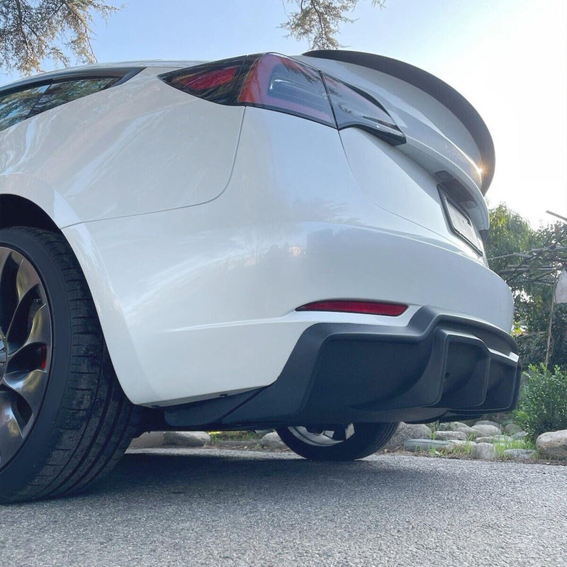 DURAFORCE NEW ABS BLACK REAR BUMPER DIFFUSER VALANCE FOR TESLA MODEL 3 2017-2023