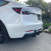 DURAFORCE NEW ABS BLACK REAR BUMPER DIFFUSER VALANCE FOR TESLA MODEL 3 2017-2023