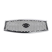DURAFORCE Fit Infiniti Q50 2014 2015 2016 2017 JDM Chrome Front Bumper Upper Grille Grill