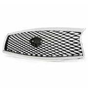 DURAFORCE Fit Infiniti Q50 2014 2015 2016 2017 JDM Chrome Front Bumper Upper Grille Grill