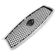 DURAFORCE Fit Infiniti Q50 2014 2015 2016 2017 JDM Chrome Front Bumper Upper Grille Grill