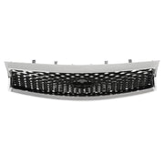 DURAFORCE Fit Infiniti Q50 2014 2015 2016 2017 JDM Chrome Front Bumper Upper Grille Grill