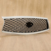 DURAFORCE Fit Infiniti Q50 2014 2015 2016 2017 JDM Chrome Front Bumper Upper Grille Grill