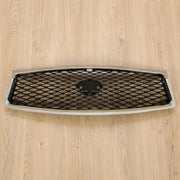 DURAFORCE Fit Infiniti Q50 2014 2015 2016 2017 JDM Chrome Front Bumper Upper Grille Grill
