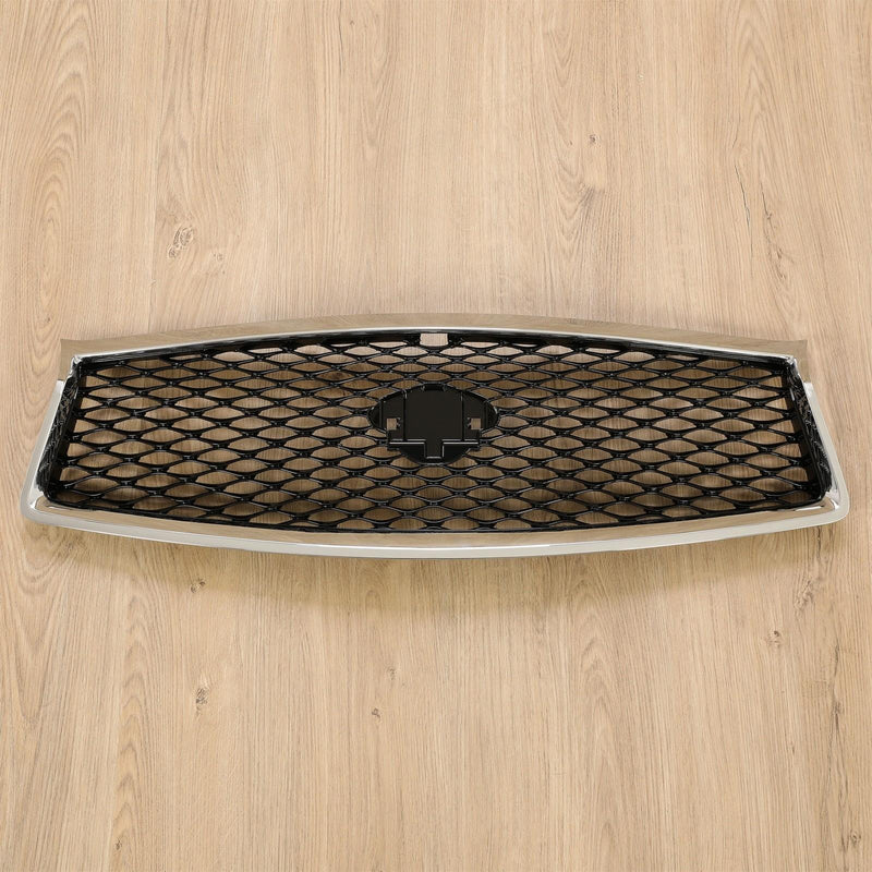 DURAFORCE Fit Infiniti Q50 2014 2015 2016 2017 JDM Chrome Front Bumper Upper Grille Grill