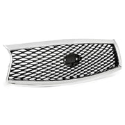 DURAFORCE Fit Infiniti Q50 2014 2015 2016 2017 JDM Chrome Front Bumper Upper Grille Grill