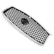 DURAFORCE Fit Infiniti Q50 2014 2015 2016 2017 JDM Chrome Front Bumper Upper Grille Grill