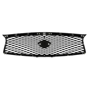 DURAFORCE Fit Infiniti Q50 2014 2015 2016 2017 JDM Chrome Front Bumper Upper Grille Grill