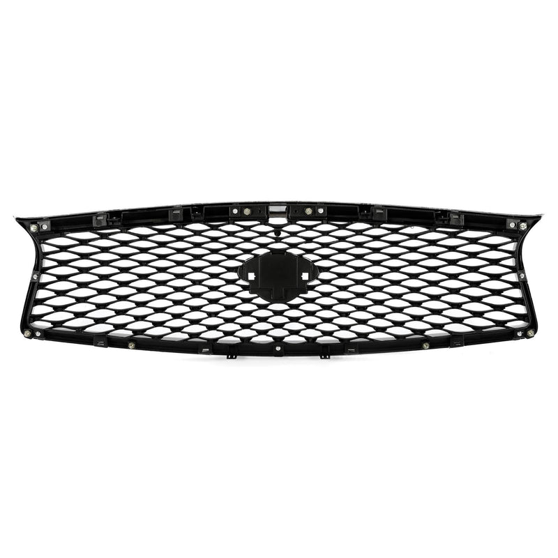 DURAFORCE Fit Infiniti Q50 2014 2015 2016 2017 JDM Chrome Front Bumper Upper Grille Grill
