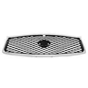 DURAFORCE Fit Infiniti Q50 2014 2015 2016 2017 JDM Chrome Front Bumper Upper Grille Grill