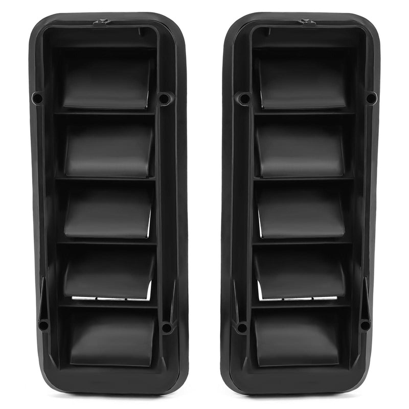 DURAFORCE 2x Back Panel Cab Air Vent Relief Grille For 1999-22 Chevrolet Silverado Sierra