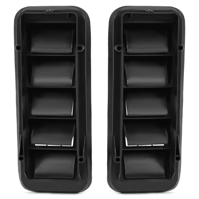 DURAFORCE 2x Back Panel Cab Air Vent Relief Grille For 1999-22 Chevrolet Silverado Sierra