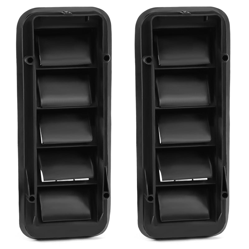 DURAFORCE 2x Back Panel Cab Air Vent Relief Grille For 1999-22 Chevrolet Silverado Sierra