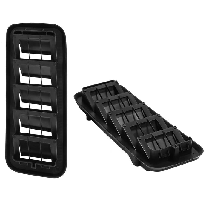 DURAFORCE 2x Back Panel Cab Air Vent Relief Grille For 1999-22 Chevrolet Silverado Sierra