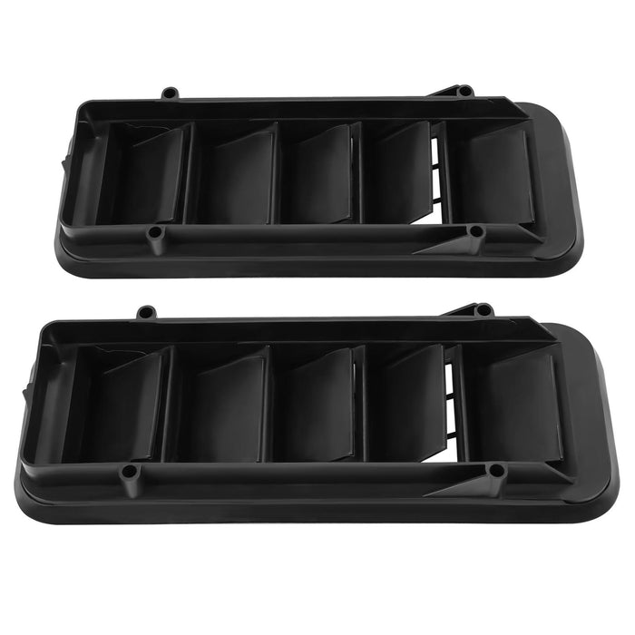 DURAFORCE 2x Back Panel Cab Air Vent Relief Grille For 1999-22 Chevrolet Silverado Sierra