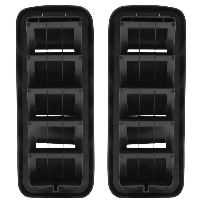 DURAFORCE 2x Back Panel Cab Air Vent Relief Grille For 1999-22 Chevrolet Silverado Sierra