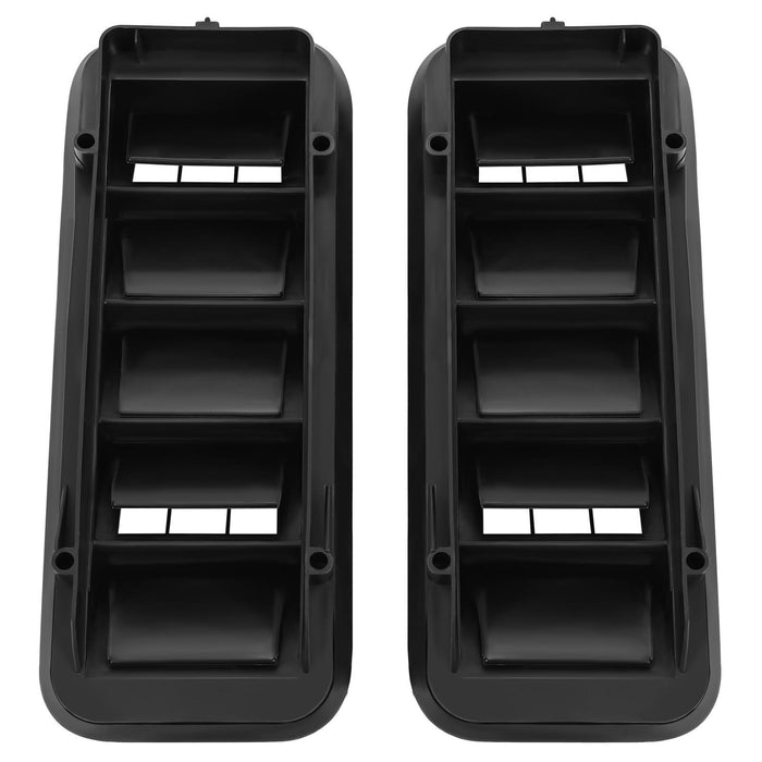 DURAFORCE 2x Back Panel Cab Air Vent Relief Grille For 1999-22 Chevrolet Silverado Sierra