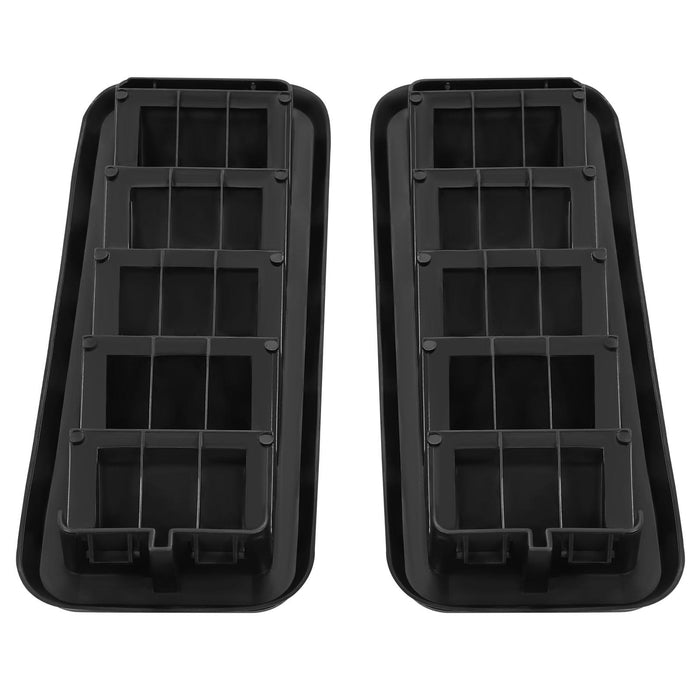 DURAFORCE 2x Back Panel Cab Air Vent Relief Grille For 1999-22 Chevrolet Silverado Sierra