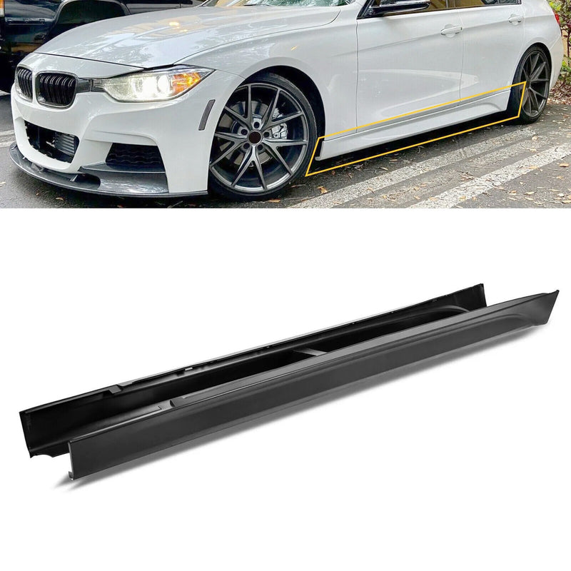 DURAFORCE For 12-18 F30 F31 M SPORT SIDE SKIRTS EXTENSION PAIR FOR ALL BMW 3 SERIES SEDAN