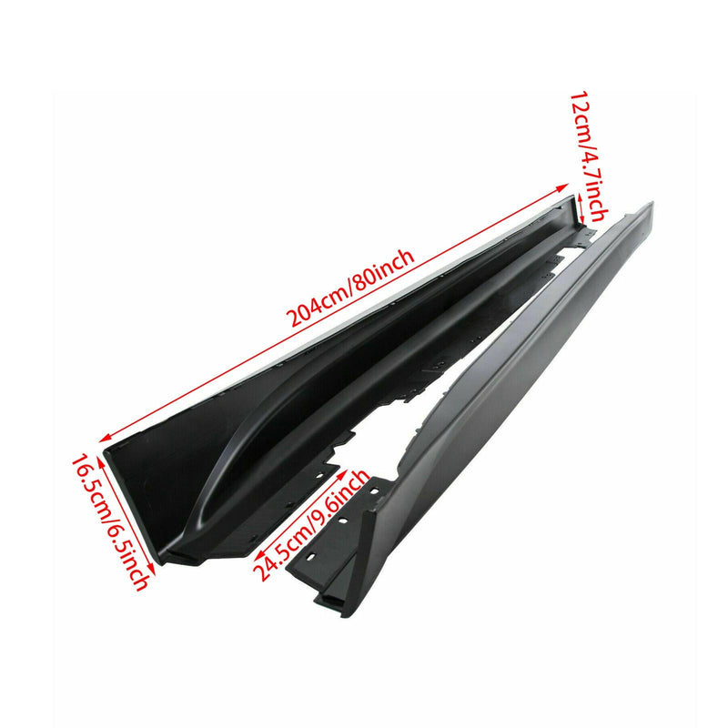 DURAFORCE For 12-18 F30 F31 M SPORT SIDE SKIRTS EXTENSION PAIR FOR ALL BMW 3 SERIES SEDAN